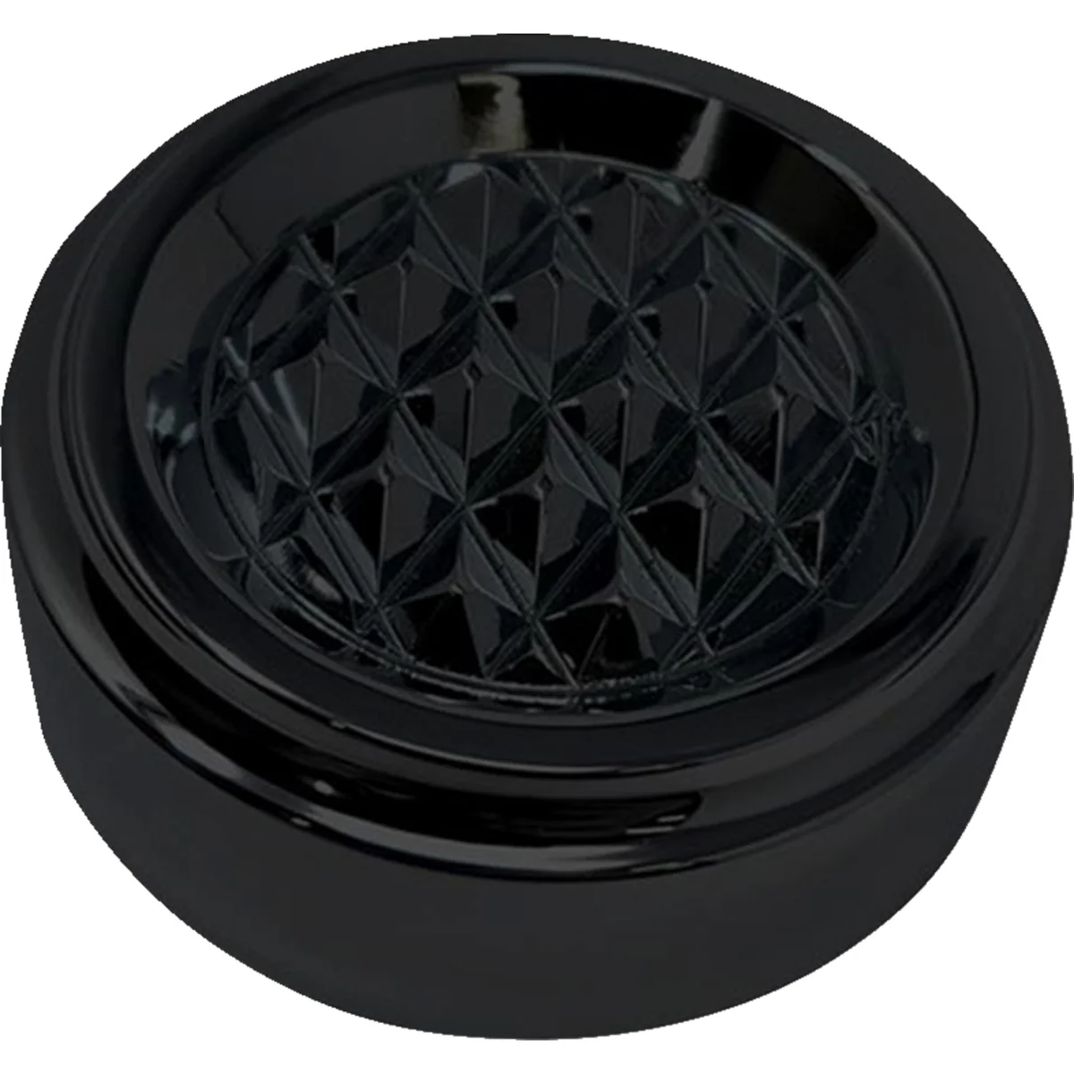 COVINGTONS 0710-0278 C3086-B Dipstick Cover - Diamondback - Black - Touring/Trike