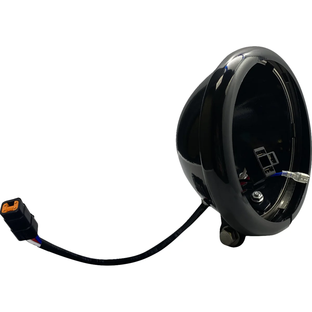 CUSTOM DYNAMICS 2001-2599 CD-18ST-BUCKET Headlight Bucket with Wire Adapter - 5-3/4" - Black