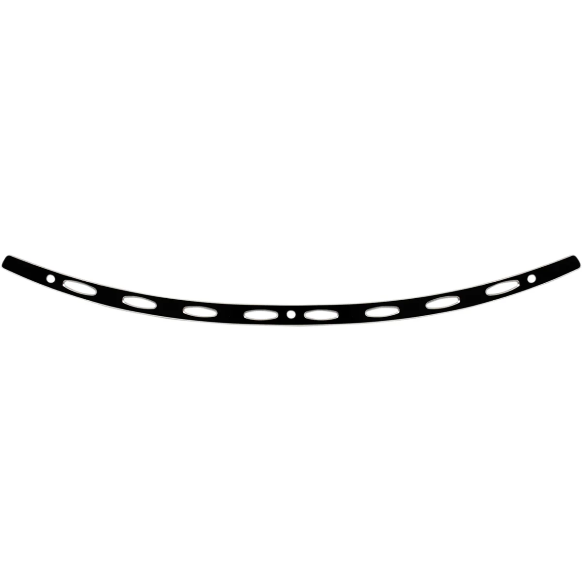 MEMPHIS SHADES 2350-0366 MEB0946 Stainless Steel Windshield Trim - Black - Oval - '96-'13 FLH