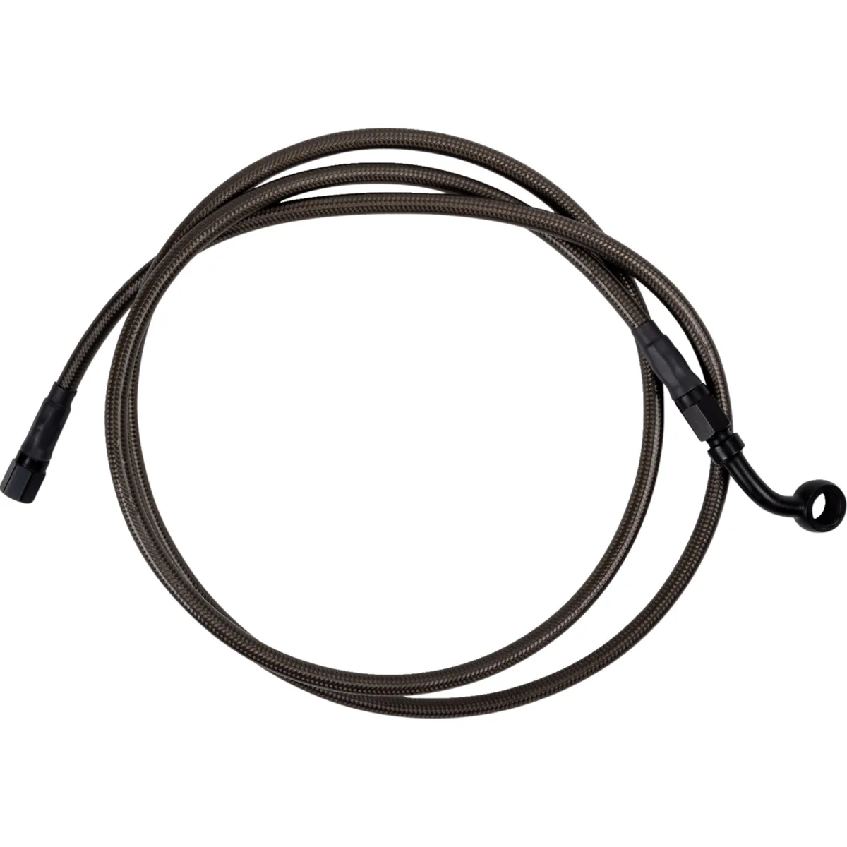 BARNETT 1741-6505 254-30-51133 Upper Brake Line - Carbon Coat w/ Black Fittings